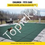 Stačiakampė žieminė baseino saugos uždanga – 6.1x11.6m (su laiptų išpjova) - Image 5