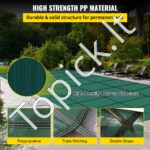 Baseino apsauginis uždangalas 5,5x11 m, stačiakampis, žalias tinklelis. - Image 7