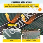 Baseino apsauginis uždangalas 5,5x11 m, stačiakampis, žalias tinklelis. - Image 4