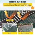 Stačiakampė saugos tinklinė baseino uždanga – 6.7x12.8m | Žalia - Image 6