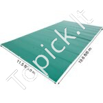 Apsauginis baseino uždangalas, 3,5x6 m, žalias PVC, stačiakampis. - Image 3