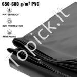 Žiemos baseino uždanga 3,5 x 5 m – stačiakampė apsauginė danga baseinui - Image 2