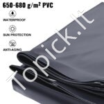 Stačiakampė baseino uždanga 4 x 7 m – PVC, atspari šalčiui ir UV - Image 2