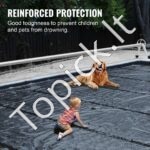 Stačiakampė baseino uždanga 4 x 7 m – PVC, atspari šalčiui ir UV - Image 4