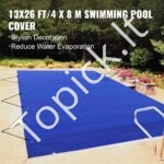 Stačiakampė baseino uždanga 4 x 8 m – mėlynos spalvos, atspari žiemos sąlygoms - Image 3