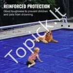 Stačiakampė baseino uždanga 4 x 8 m – mėlynos spalvos, atspari žiemos sąlygoms - Image 4