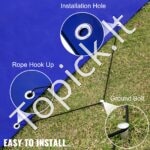 Stačiakampė baseino uždanga 4 x 8 m – mėlynos spalvos, atspari žiemos sąlygoms - Image 6