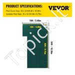 Stačiakampė baseino saugos uždanga 10 x 3,6 m – patvari PP apsauga - Image 7