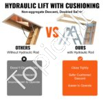 Sulankstomos palėpės teleskopinės kopėčios 290 cm 160 kg - Image 3