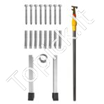 Sulankstomos palėpės teleskopinės kopėčios 290 cm 160 kg - Image 9