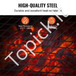 Sulankstomas anglies grilio grotelės BBQ 458 x 305 x 205 mm - Image 2