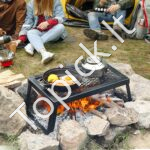 Sulankstomas anglies grilio grotelės BBQ 458 x 305 x 205 mm - Image 7