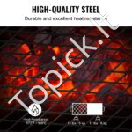 BBQ sulankstomos plieninės tinklinės grotelės 570 x 285 x 230 mm, 6 kg - Image 2