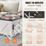 Sulankstomas staliukas su pakeliamu viršumi 914mm - Image 2