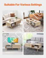 Kavos stalas 2 sluoksnių 105 cm - Image 6