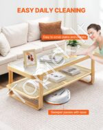 Stačiakampis rotango kavos staliukas 115 cm - Image 5