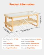 Stačiakampis rotango kavos staliukas 115 cm - Image 7