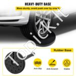 Atitvariniai stulpai su ištraukiama juosta, 6 vnt, juodi, metaliniai - Image 5