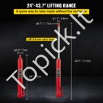 Hidraulinis cilindrinis domkratas 4T su rankena - Image 3