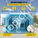 Mobili pripučiama automobilių garažo palapinė/kamera 12x5x4m - Image 3