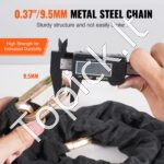 Grandininis dviračio / motociklo užraktas – 180 cm x 9,5 mm, su raktu - Image 2