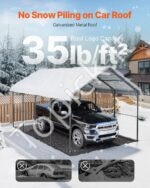 Metalinis garažas palapinė/pastogė automobiliui 3,6x6x3,15m - Image 4