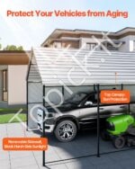 Garažas palapinė/pastogė automobiliui 4x8x3,15m - Image 3