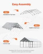 Garažas palapinė/pastogė automobiliui 4x8x3,15m - Image 6