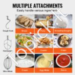 1100 W maisto maišytuvas, 18,7 l, 3 greičiai, tešlos maišytuvui, skirtas restoranams. - Image 6