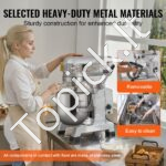 1100 W maisto maišytuvas, 18,7 l, 3 greičiai, tešlos maišytuvui, skirtas restoranams. - Image 5