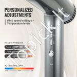 Plaukų džiovintuvas, 98000 aps./min., 3 greičių - Image 2