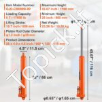 Hidraulinis donkrato cilindras 8T 660-1160 mm - Image 6