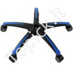 Kėdės bazė su ratukų tvirtinimu  Φ710 mm, mėlynos spalvos