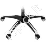 Kėdės bazė su ratukų tvirtinimu  Φ710 mm juoda/balta