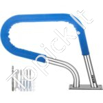 Baseino turėklas – 81,2 x 58,4 cm, nerūdijantis plienas, iki 113 kg apkrova