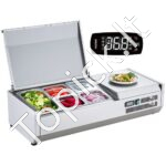 Šaldytuvo pagardinimo stotis su stiklo apsauga, 102 cm, 304 nerūdijantis plienas.