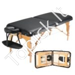 Platus sulankstomas masažo stalas su galvos atrama 76,2 cm