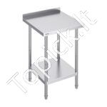 Nerūdijančio plieno darbo stalas, 610x610x914 mm.