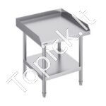 Nerūdijančio plieno darbo stalas, 610 x 610 x 660 mm.