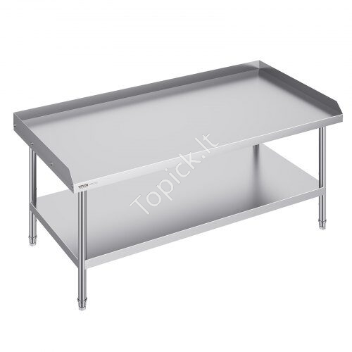 us2FCFBXGGZTSBT3TQ6L7V02Fgoods_img-v12Fstainless-steel-work-table-m100-1.2.jpg Nerūdijančio plieno darbo stalas, 762x1524x660 mm - Image 1