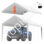 Lauko palapinė automobiliui 3 x 6 m balta
