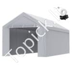 Garažo palapinės pastogė automobiliui, atspari vandeniui 3 x 6 m