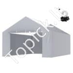 Garažo palapinės pastogė automobiliui 3,9 x 6 m pilka