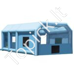 Mobili pripučiama automobilių garažo palapinė/kamera 8,5 x 4,8 x 3,3 m su 950+ 750 W galingais pūtikliais