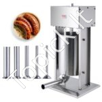 Nerūdijančio plieno elektrinis dešrų užpildas 12L, vertikalus.