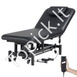 Elektrinė masažo ir kosmetikos lova su reguliuojama nugaros atrama (0–45°)