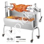 Elektrinė ėrienos ir žindomų kiaulių kepsninė, 52 W, 90 kg, su priekiniu stiklu, 117 cm, reflektorinio tipo (su izoliacine plokšte).