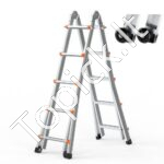Teleskopinės kopėčios A formos 5.8m 150 kg