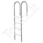 Baseino kopėtėlės – 4 pakopos, 137 cm aukščio baseinui su terasa, su porankiais | 120 kg apkrova