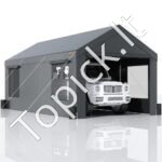 Automobilių stoginė/garažas 180 g/m²  3 x 6 x 2,8 m pilkas